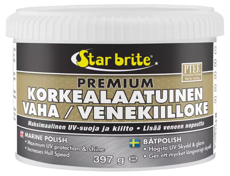 Star brite Korkealaatuinen venekiilloke/vaha PTEF 397g - WC kemikaalit - D259515 - 1