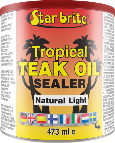 Star brite Tropical Teak Oil/Sealer Natur.Light Teak tropik.öljy 500ml - Tiikin ja puunhoitotuotteet - D259525 - 1