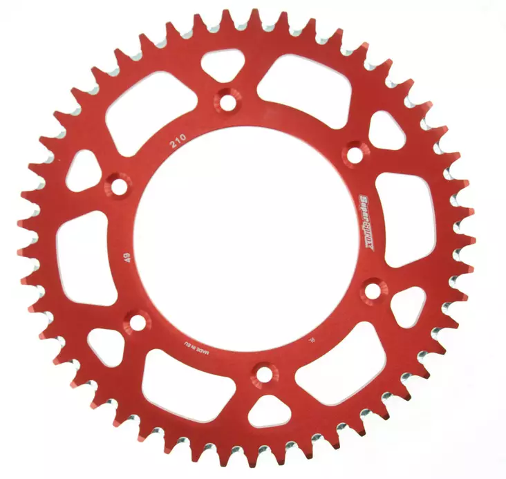 Supersprox Alu Takaratas HO CR/CRF Punainen 49 - Moottoripyörän takarattaat - D210155 - 1