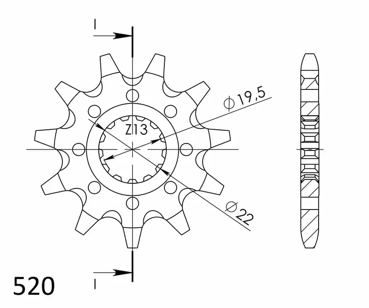 Supersprox / JT Eturatas 1439.11 - Moottoripyörän eturattaat - D74355 - 1