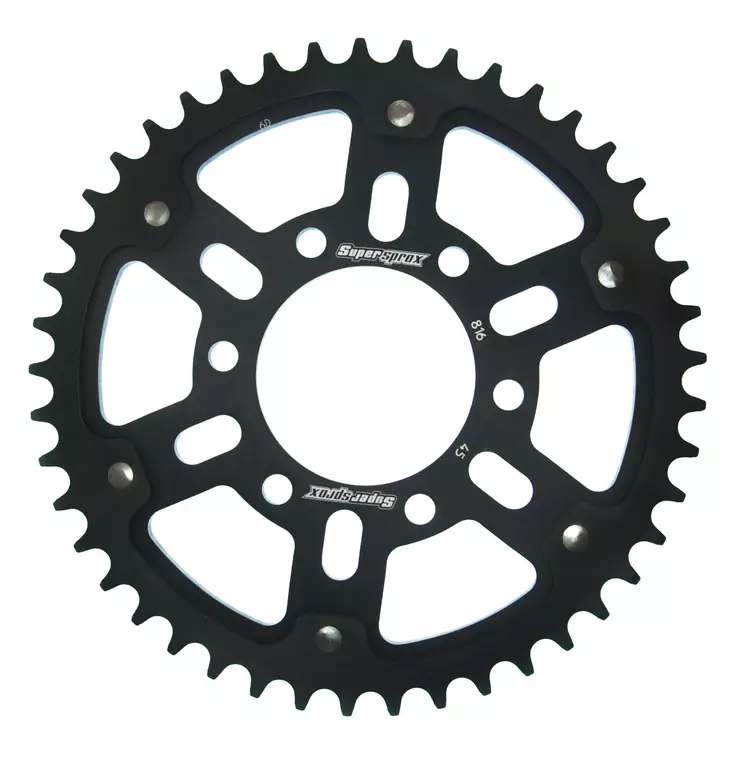 Supersprox Stealth Takaratas Musta - Moottoripyörän takarattaat - D295035 - 1