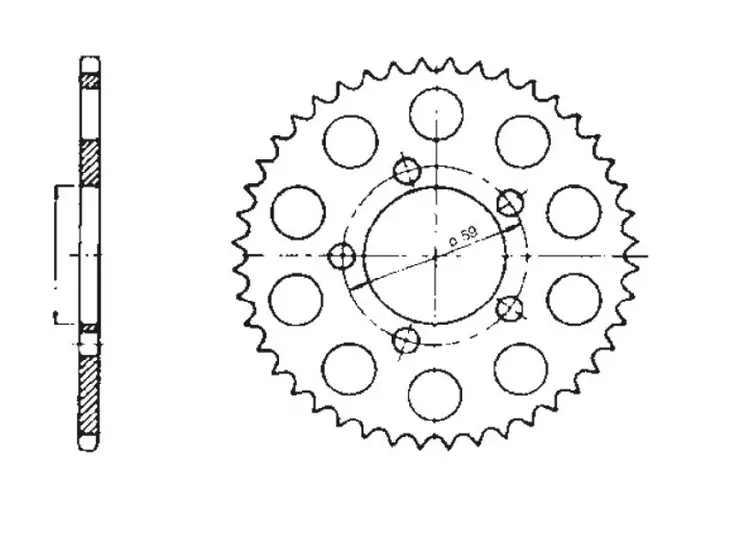 Tec-X Takaratas 34 hammasta (415), Tunturi Aqua, SuperSport, Break / Helkama AX - Mopon takarattaat - D479825 - 1