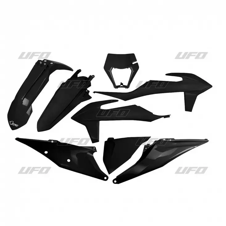 UFO Muovisarja 6-osainen Musta 001 KTM EXC/EXC-F 125-500 20-23 - Offroad muovisarjat - D332255 - 1