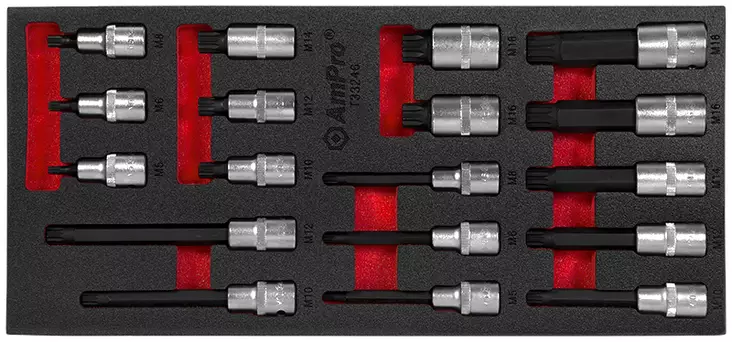 Va-xzn hylsysarja 1/2" 18-os. foam - Työkalut työkaluvaunuihin - LX6275 - 1
