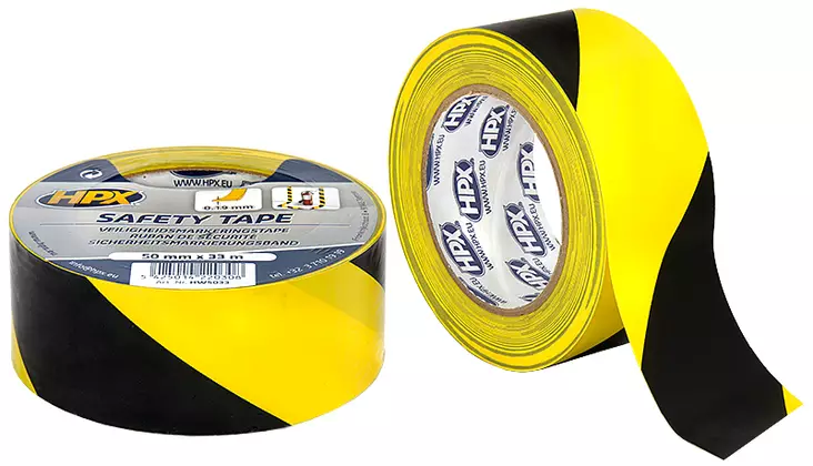 Varoitusteippi ke/mu 50mm x 33m - Teipit ja suojaus - LX5225 - 1