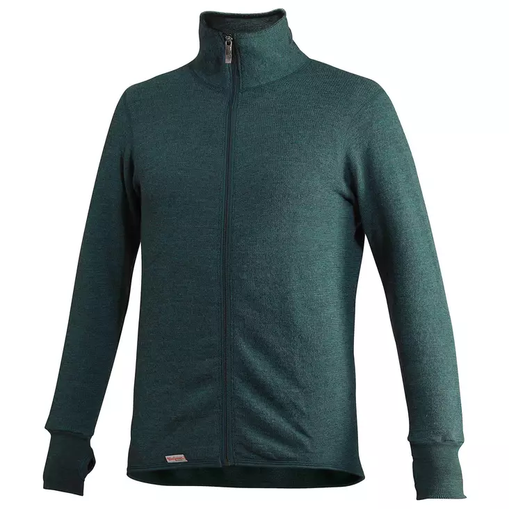Woolpower Full zip 400 Merino Mid layer Takki harmaa - Alusasut kelkkailuun - D483965 - 1