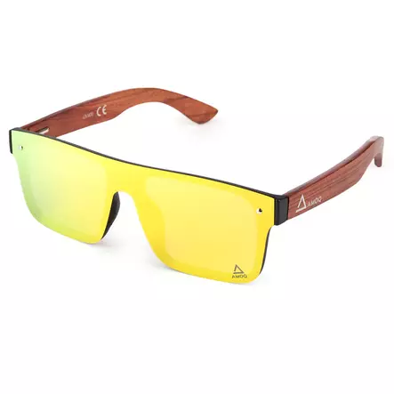 AMOQ Burst Aurinkolasit PLRZD Puu-Kulta peili - Aurinkolasit - D509856 - 1