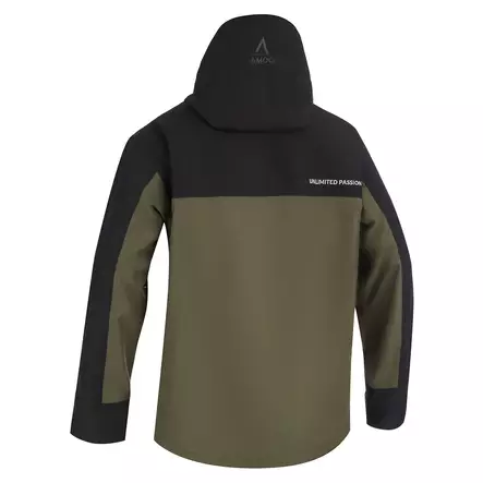 AMOQ Dynamic Takki Vuorellinen Musta/Vihreä/Hivis - Kelkkatakit - D521526 - 2