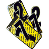 Blackbird kilpanumerot Chrome 3kpl/srj 15x7cm #5 - Numeropohjat ja kilpanumerot - D94616 - 1