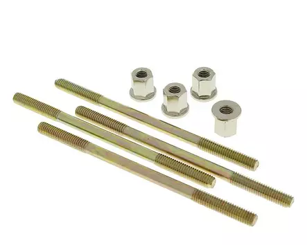 Naraku Sylinterin pinnapulttisarja M6 x 110 mm, Piaggio- / Peugeot-skootterit - Mopon ja skootterin pinnapultt - D118596 - 1