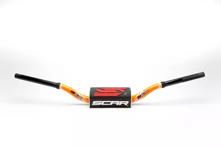 Scar Handlebar O² COLOR Ø28,6 (1 1/8”) - McGrath/Short Ktm - ORANGE Bar - BLACK - Moottoripyörän ohjaustangot - D480666 - 1