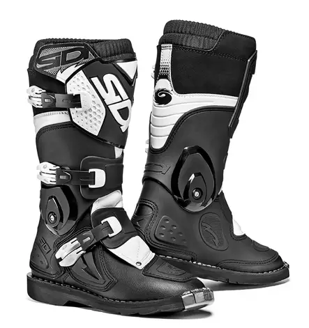 Sidi MX Saapas Flame Junior, musta/valkoinen - Crossi ajosaappaat - D233796 - 1