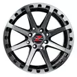 Barzetta ATV Black Polished mönkijän vanne 7x16 - Mönkijän alumiini vanteet - 499-163906 - 2