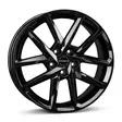 Borbet N 65738 black glossy alumiinivanne 6.5x17 - 17-tuumaiset alumiinivanteet - 499-176726 - 1