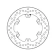 Brembo Serie Oro jarrulevy - Moottoripyörän jarrulevyt - D122856 - 1