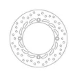 Brembo Serie Oro jarrulevy - Moottoripyörän jarrulevyt - D122876 - 1