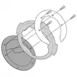 Givi Tanklock kiinnike, Tanklocklaukkujen kiinnittämiseen - Kiinnityssarjat ja tavaratelineet - D148636 - 3