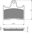 GOLDFREN Jarrupalat 148 Ceramic carbon AD - Moottoripyörän jarrupalat - D227966 - 1