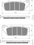 GOLDFREN Jarrupalat 277 Ceramic Carbon S3 - Moottoripyörän jarrupalat - D228046 - 1