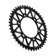 JT Takaratas Alumiini 7075 T6 JTA2020.46BLK Musta - Moottoripyörän eturattaat - D499686 - 1