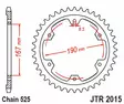 JT Takaratas JTR2015.50 - Moottoripyörän takarattaat - D523996 - 2