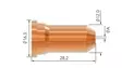 Plasma suutin 110-120a, 10 kpl - Plasmaleikkurin tarvikkeet - LX17516 - 1