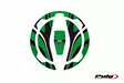Puig Fuel Cap Cover Mod. Radikal Kawasaki C/Green - Mallikohatiset tarrasarjat - D302416 - 1
