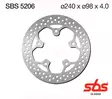 Sbs Jarrulevy Standard - Moottoripyörän jarrulevyt - D241816 - 1