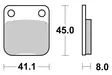 Sbs Jarrupalat Ceramic - Moottoripyörän jarrupalat - D2496 - 2