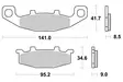 Sbs Jarrupalat Ceramic - Moottoripyörän jarrupalat - D2586 - 2