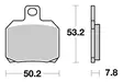 Sbs Jarrupalat Ceramic - Moottoripyörän jarrupalat - D2756 - 2