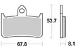 Sbs Jarrupalat Dual Carbon - Moottoripyörän jarrupalat - D220796 - 1