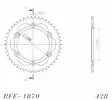 Supersprox / JT Teräs takaratas 1870.46 - Moottoripyörän takarattaat - D26646 - 2