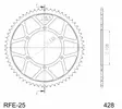 Supersprox / JT Teräs takaratas 25.60 - Moottoripyörän takarattaat - D157396 - 1