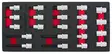 Va-torx ja e-torx hylsysarja 1/2" 22-os. - Työkalut työkaluvaunuihin - LX5136 - 1