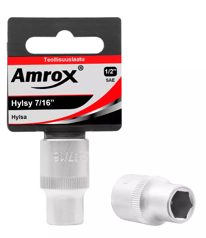 Hylsyt 1/2" 6pt tuuma amrox - Hylsyt ja voimahylsyt - LX15836 - 1