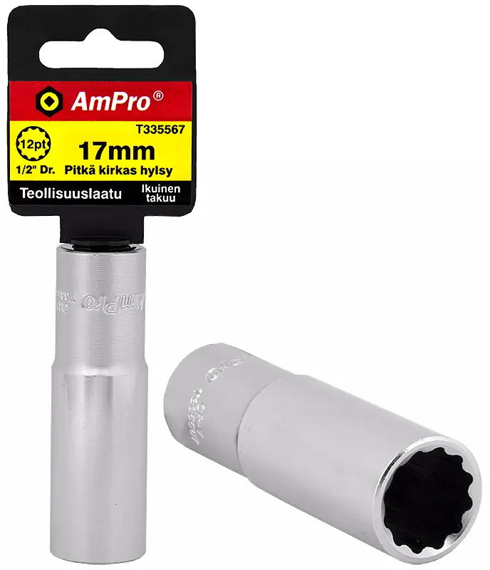 Pitkät hylsyt 1/2" 12pt ampro - Hylsyt ja voimahylsyt - LX6046 - 1