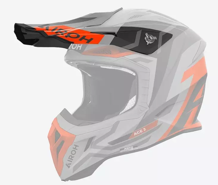 Airoh Aviator Ace 2 Peak Ground Orange Matt - Offtoad kypärien lipat - D499146 - 1