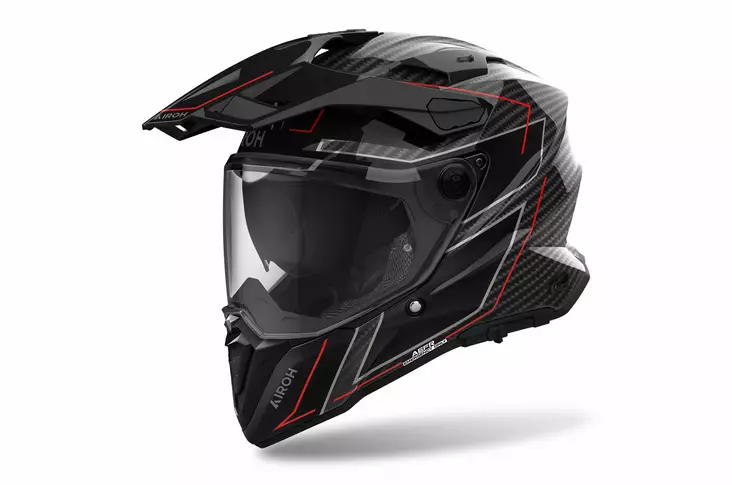 Airoh Kypärä Commander 2 Carbon Stylish Kiiltävä - Adventure kypärät - D506756 - 1