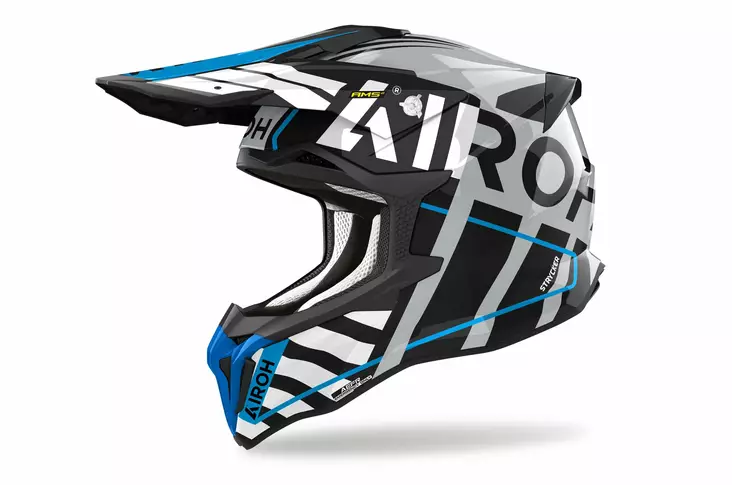 Airoh Strycker Brave crossikypärä sininen harmaa - Crossikypärät - D481036 - 1