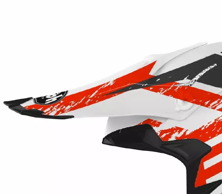 Airoh Terminator Open Vision Lippa Hanger red matt - Offtoad kypärien lipat - D342026 - 1