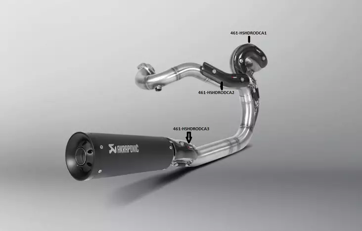 Akrapovic lämmönsuoja (Carbon) H-D HSHDRODCA3 - Moottoripyörän pakoputken osat - D366476 - 1