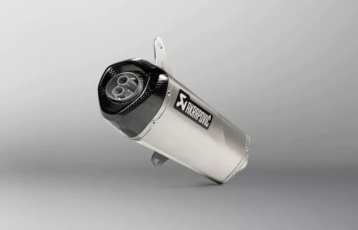 Akrapovic Slip-On Line äänenvaimennin (ruostumaton teräs) Vespa GTS 125 / Super / Sport / Tech (2009-2016) - Moottoripyörän äänenvaimentimet - D371576 - 1