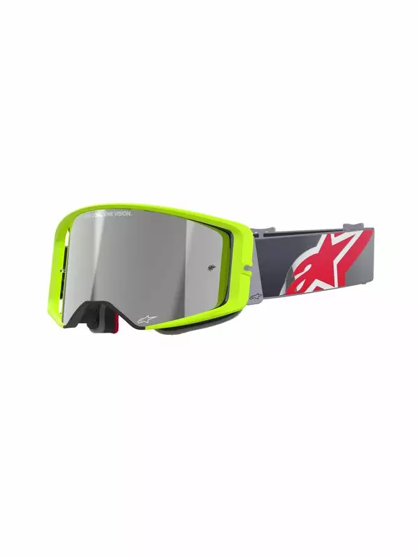 Alpinestars Ajolasit Supertech CORP Keltainen Fluo/Punainen Hopea peili - Crossilasit - D500266 - 1