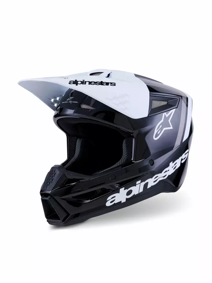 Alpinestars Kypärä S-M3 Radium Musta/Valkoinen - Crossikypärät - D513786 - 1