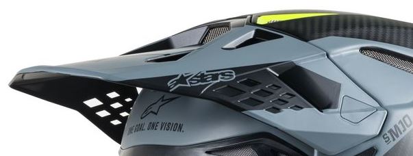Alpinestars Lippa S-M10 - META Mattamusta - Offtoad kypärien lipat - D271536 - 1