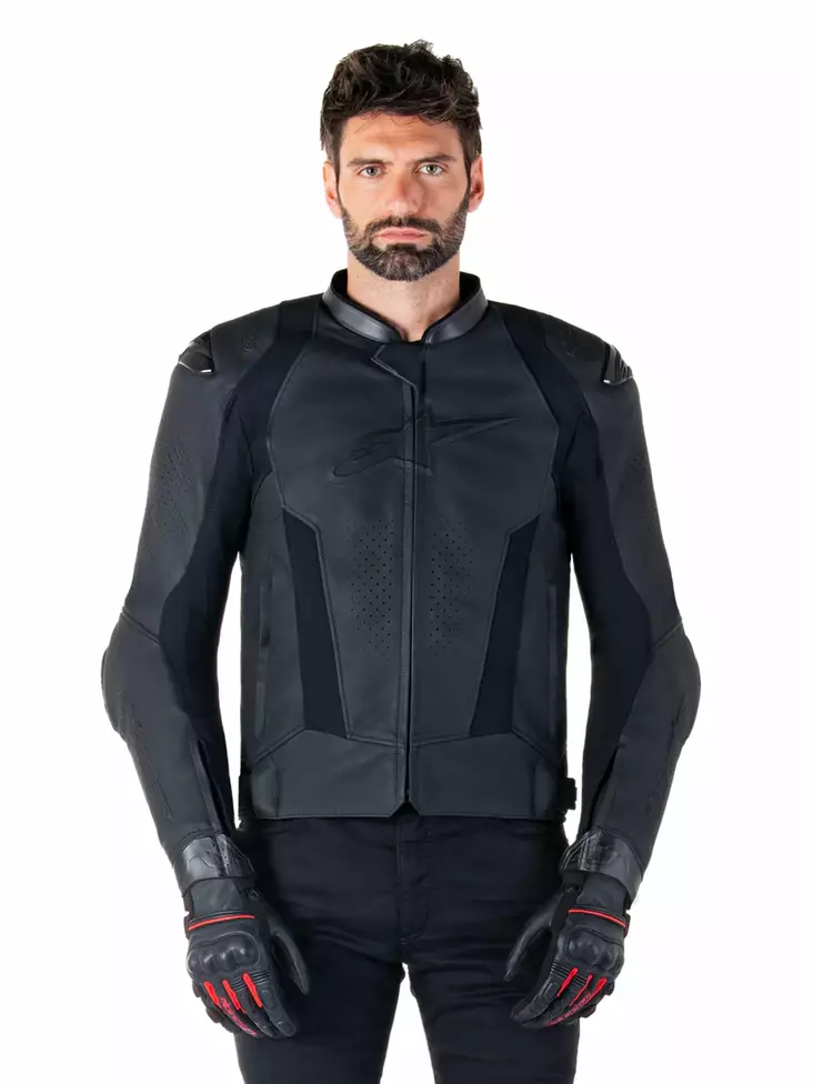 Alpinestars Nahkatakki Missile v3 Musta/Musta - Moottoripyörä nahkatakit - D496886 - 1