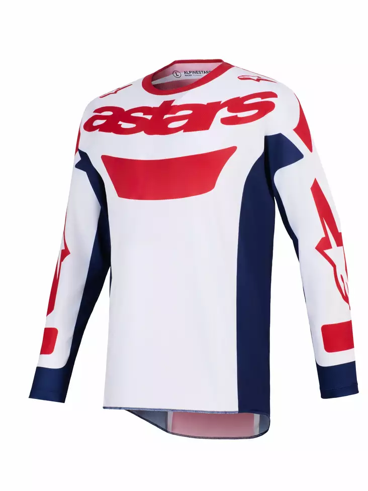 Alpinestars Paita Racer Riway Valkoinen/Sininen/Punainen - Crossipaidat - D512786 - 1