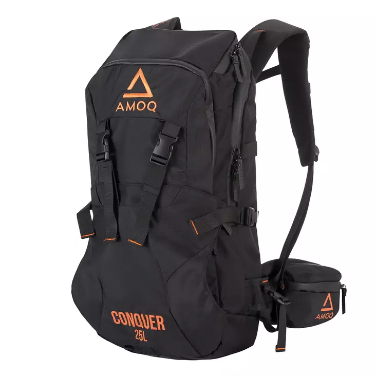 AMOQ Conquer 25L Reppu Musta/Oranssi - Reput ja laukut - D436526 - 1