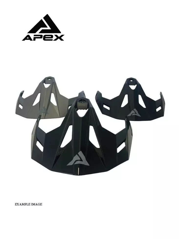 APEX AT300 Peak and Screws mattblack - Motorsport varaosat ja tarvikkeet - D510446 - 1